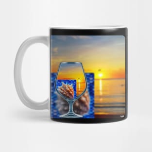 Glassy Beach Sunset Mug